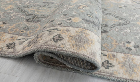 2.7x8 L.Green Cream Soft Shiny Sultanbad Oushak Design Rug #129 Free Shipping!!