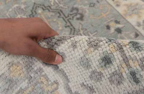 2.7x8 L.Green Cream Soft Shiny Sultanbad Oushak Design Rug #129 Free Shipping!!