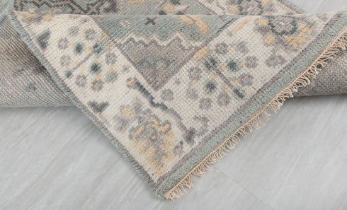 2.7x8 L.Green Cream Soft Shiny Sultanbad Oushak Design Rug #129 Free Shipping!!