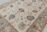 8x10 Ivory Grey Oushak Design Turkish Style Design Hand Knotted Hand Spun Wool Rug # 2273
