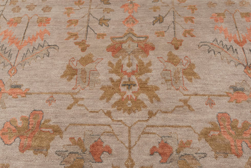 12x15 Tan Orange Oversize Hall Oushak high Quality Rug Hand Knotted 100% Wool Rug, Rug- 2247