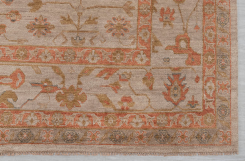 12x15 Tan Orange Oversize Hall Oushak high Quality Rug Hand Knotted 100% Wool Rug, Rug- 2247
