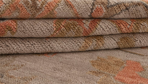 12x15 Tan Orange Oversize Hall Oushak high Quality Rug Hand Knotted 100% Wool Rug, Rug- 2247