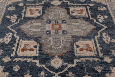 8X10 Charcoal Grey Modern Serapi Heriz Style Rug 100% Handknotted Wool Rug Free Shipping!! #3304