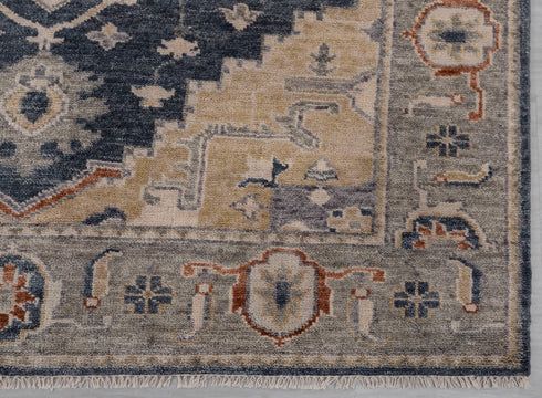 8X10 Charcoal Grey Modern Serapi Heriz Style Rug 100% Handknotted Wool Rug Free Shipping!! #3304