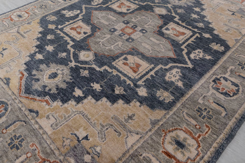 8X10 Charcoal Grey Modern Serapi Heriz Style Rug 100% Handknotted Wool Rug Free Shipping!! #3304