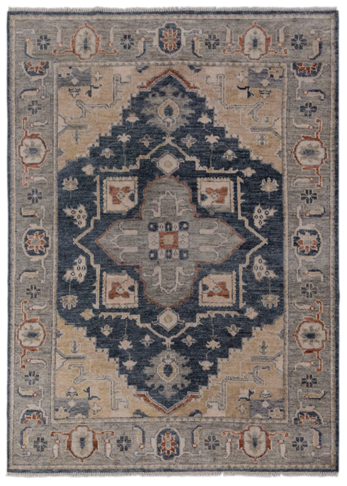 8X10 Charcoal Grey Modern Serapi Heriz Style Rug 100% Handknotted Wool Rug Free Shipping!! #3304