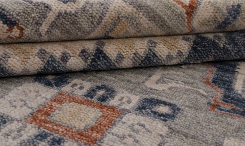 8X10 Charcoal Grey Modern Serapi Heriz Style Rug 100% Handknotted Wool Rug Free Shipping!! #3304