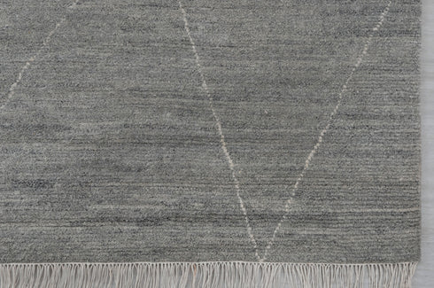 Gray Moroccan Bohemian Decor Beni Ourain Rug, Berber rug 10x14....No Wool Shedding...1902-9x12