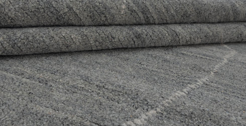 Gray Moroccan Bohemian Decor Beni Ourain Rug, Berber rug 10x14....No Wool Shedding...1902-9x12