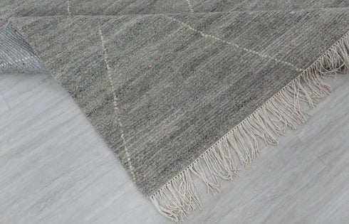 Gray Moroccan Bohemian Decor Beni Ourain Rug, Berber rug 10x14....No Wool Shedding...1902-9x12