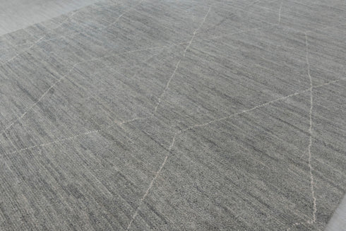 10x14 Large Gray Moroccan Bohemian Decor Beni Ourain Rug, Berber rug 10x14....No Wool Shedding...#2485