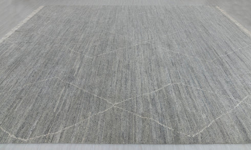 10x14 Large Gray Moroccan Bohemian Decor Beni Ourain Rug, Berber rug 10x14....No Wool Shedding...#2485