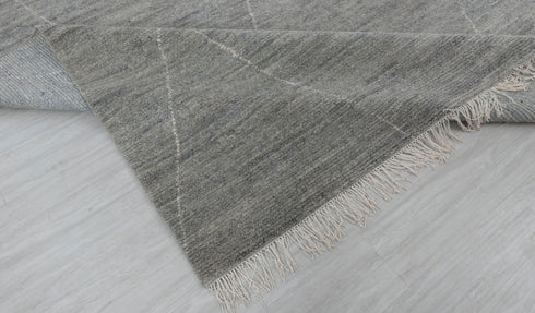 10x14 Large Gray Moroccan Bohemian Decor Beni Ourain Rug, Berber rug 10x14....No Wool Shedding...#2485