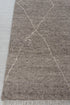 9x12 Taupe Moroccan Beni Ourain Hand Knotted Rug, No Wool Shedding-#2062
