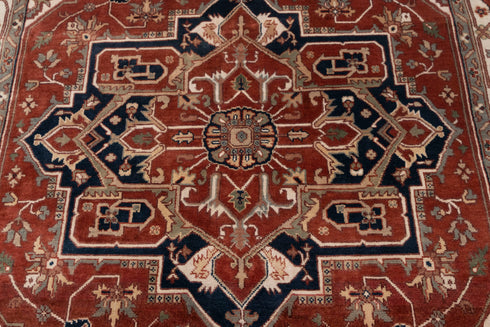 8x10 Rust Cream Mahal Classic Serapi Persian Rug High Quality Hand Knotted 100% WOOL Rug #Ps-9