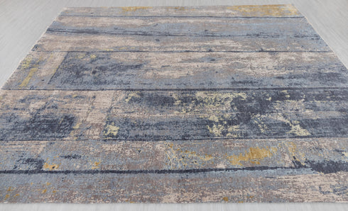 8x10 Colorful Modern Designer Wool Real Silk Abstract Style High Quality Hand knotted Rug #874(242x300 Cms.)