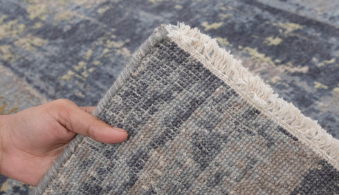 8x10 Colorful Modern Designer Wool Real Silk Abstract Style High Quality Hand knotted Rug #874(242x300 Cms.)