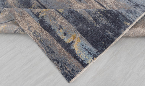 8x10 Colorful Modern Designer Wool Real Silk Abstract Style High Quality Hand knotted Rug #874(242x300 Cms.)