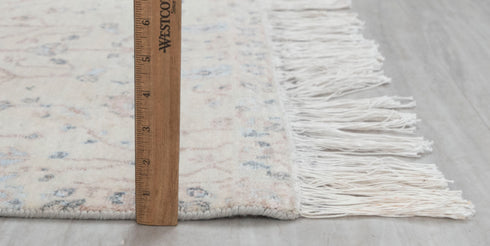 2.6x10 Ft. Tree of Life Transitional Rug Runner Rug, Contemporary Rug, Rug, Wool & Silk Rug #330-B