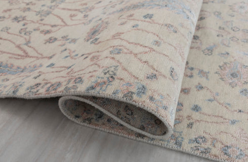 2.6x10 Ft. Tree of Life Transitional Rug Runner Rug, Contemporary Rug, Rug, Wool & Silk Rug #330-B