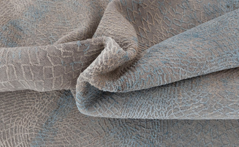 9 x 12 Grey Blue Living Room Rug | Abstract Rug | Distressed Style Handmade Rug #872(275x365 Cms.)