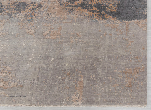 9 x 12 Grey Blue Living Room Rug | Abstract Rug | Distressed Style Handmade Rug #868(275x365 Cms.)