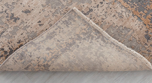 9 x 12 Grey Blue Living Room Rug | Abstract Rug | Distressed Style Handmade Rug #868(275x365 Cms.)