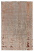 9 x 12 Grey Orange Modern Abstract Rug Transitional Rug Style Handmade Rug #866(275x365 Cms.)