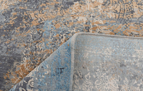 8x10 Colorful Modern Painting Abstract Rug  Hand Knotted Soft Sheen Wool & Silk Rug #867(242x300 Cms.)