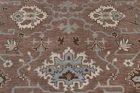 9x12 Grey Brown Modern Turkish Style Oushak Rug Hand Knotted Wool Rug #2811(279x368 Cms.)