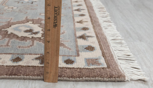 9x12 Grey Brown Modern Turkish Style Oushak Rug Hand Knotted Wool Rug #2811(279x368 Cms.)