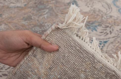 8x10 Beige Brown Modern Floral Persian Rug FREE SHIPPING !! 956