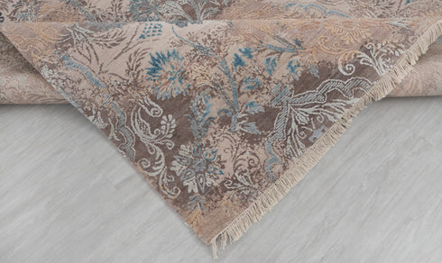 8x10 Beige Brown Modern Floral Persian Rug FREE SHIPPING !! 956