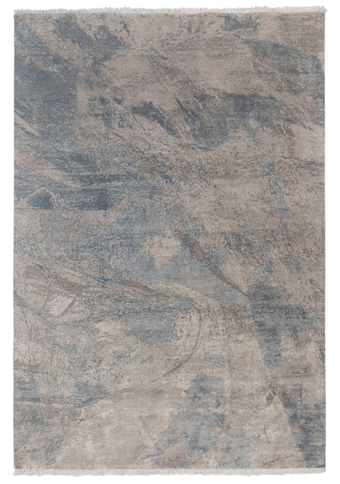 9 x 12 Grey Blue Living Room Rug | Abstract Rug | Distressed Style Handmade Rug #958(275x365 Cms.)