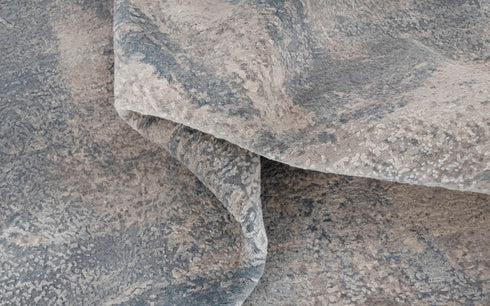 9 x 12 Grey Blue Living Room Rug | Abstract Rug | Distressed Style Handmade Rug #958(275x365 Cms.)