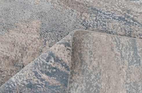 9 x 12 Grey Blue Living Room Rug | Abstract Rug | Distressed Style Handmade Rug #958(275x365 Cms.)