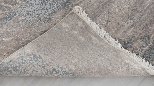 9 x 12 Grey Blue Living Room Rug | Abstract Rug | Distressed Style Handmade Rug #958(275x365 Cms.)