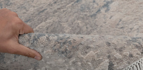 9 x 12 Grey Blue Living Room Rug | Abstract Rug | Distressed Style Handmade Rug #958(275x365 Cms.)