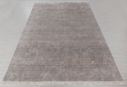 8x10 Grey Modern Designer Wool Real Silk Abstract Style High Quality Hand knotted Rug #959(242x300 Cms.)