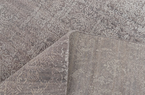 8x10 Grey Modern Designer Wool Real Silk Abstract Style High Quality Hand knotted Rug #959(242x300 Cms.)