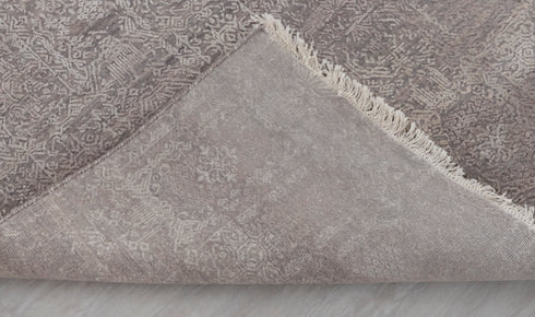 8x10 Grey Modern Designer Wool Real Silk Abstract Style High Quality Hand knotted Rug #959(242x300 Cms.)