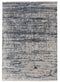 9 x 12 White Grey Blue Living Room Rug | Abstract Rug | Distressed Style Handmade Rug #960(275x365 Cms.)