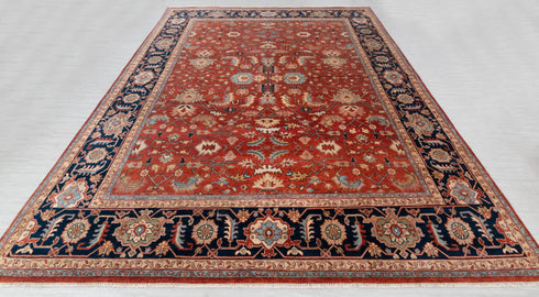 12x15 Oversize Hall Rug Serapi Classic Persian high Quality Rug Hand Knotted 100% Wool Rug, Rug- Ps-14