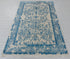 6X9 Beige Blue Rug Modern Style Handmade Wool Silk Touch Rug #2431(180x275 Cms.)