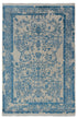 6X9 Beige Blue Rug Modern Style Handmade Wool Silk Touch Rug #2431(180x275 Cms.)