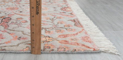 6X9 Colorful Garden Design Rug Modern Style Handmade Wool Silk Touch Rug #4186(180x275 Cms.)