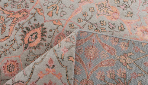 6X9 Colorful Garden Design Rug Modern Style Handmade Wool Silk Touch Rug #4186(180x275 Cms.)