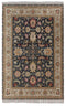 9x12 Charcoal Beige Retro Kerman Hand Knotted High Quality 100% Wool Rug-274