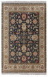 9x12 Charcoal Beige Retro Kerman Hand Knotted High Quality 100% Wool Rug-274